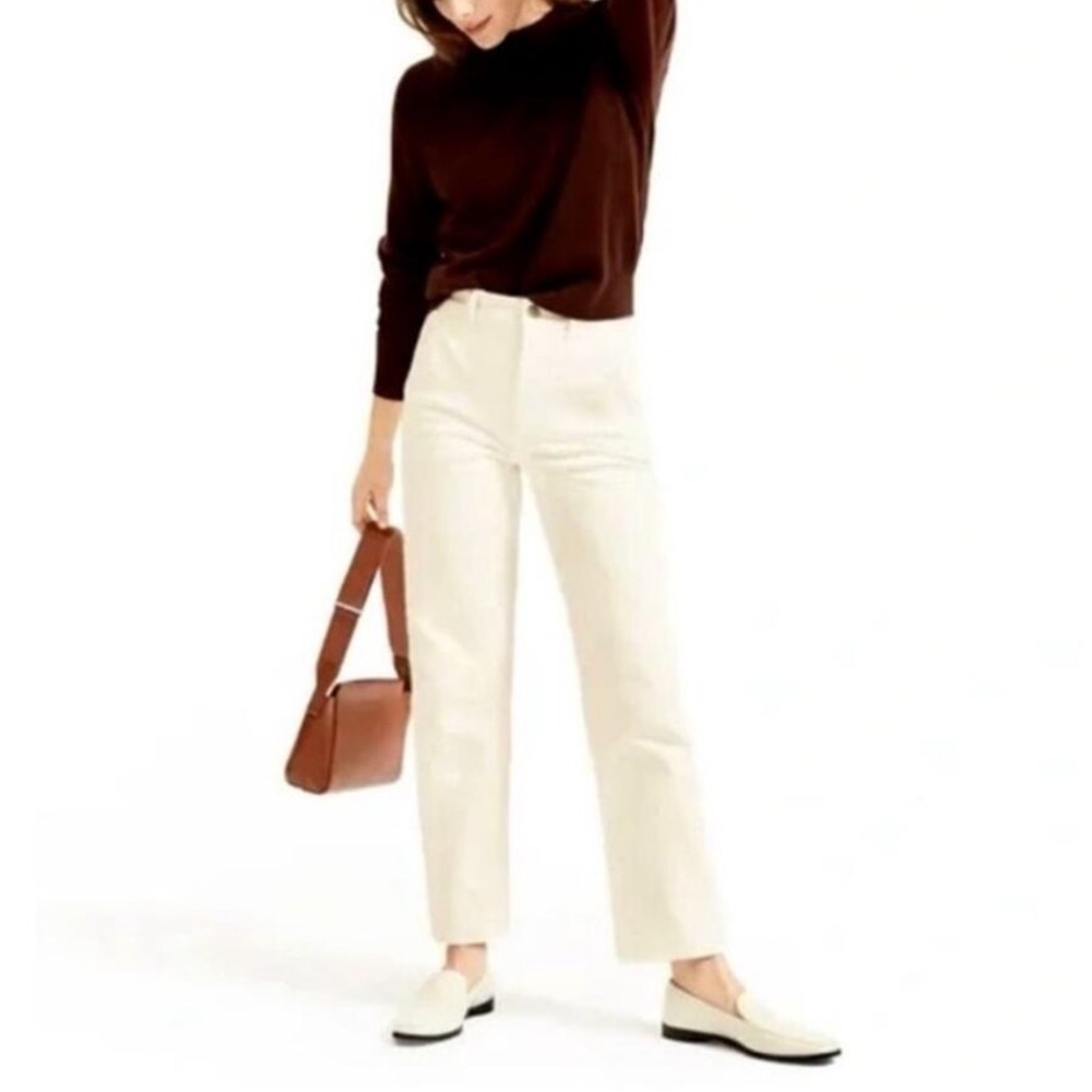 NWT Everlane The Relaxed Straight Jean White Size 25‎